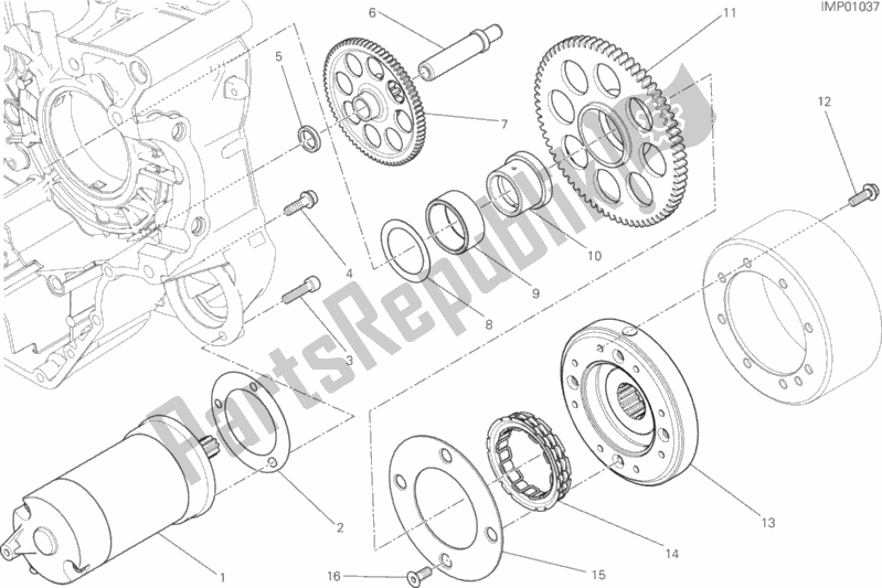 Toutes les pièces pour le Démarrage Et Allumage électrique du Ducati Monster 797 Thailand 2018